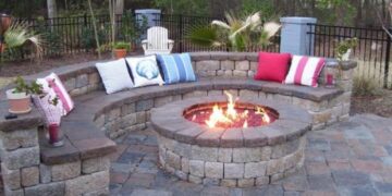 Backyard Design Ideas With Fire Pit | FIREPLACE DESIGN IDEAS